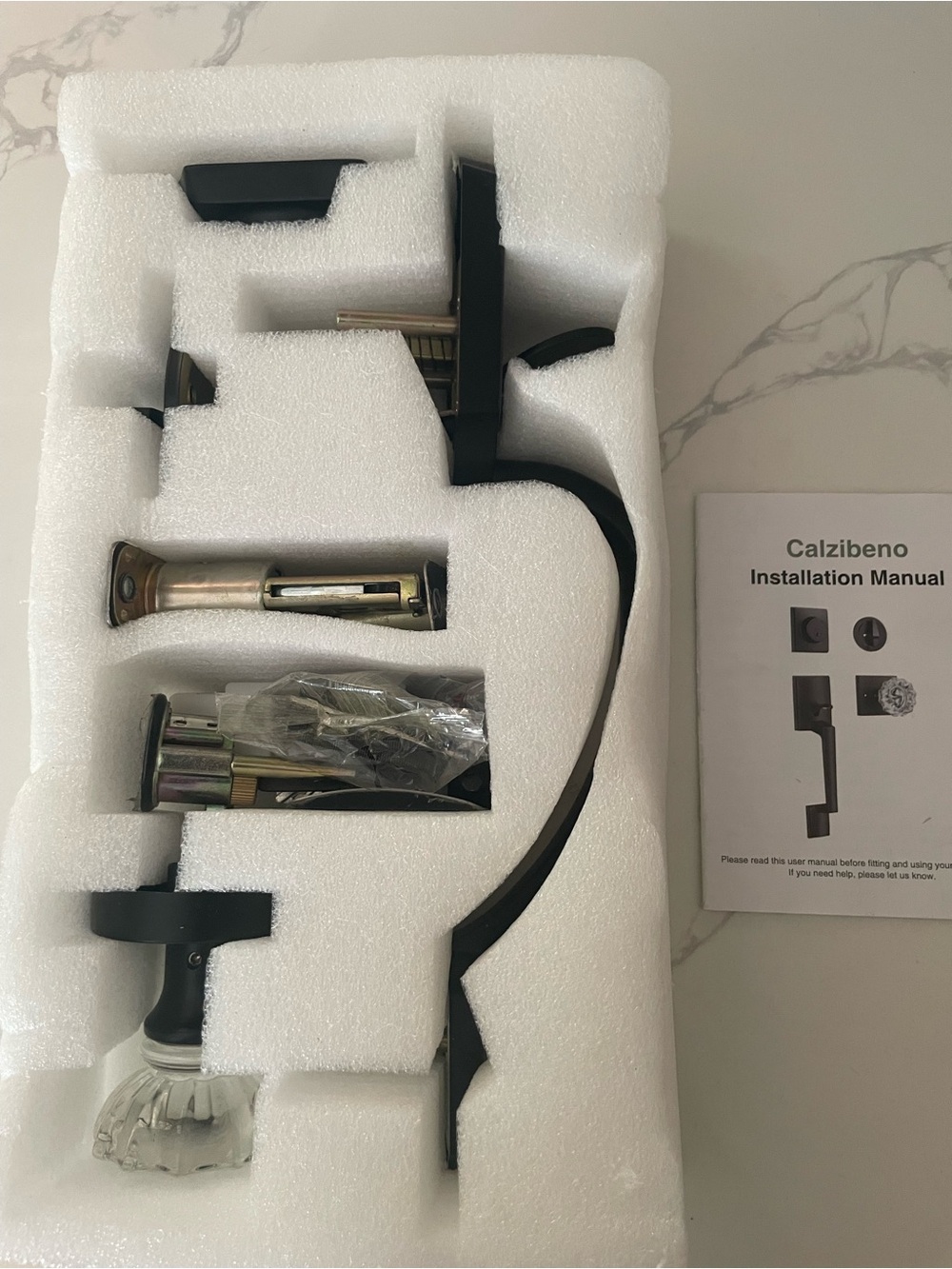 Calzibeno Black Door Lock Set